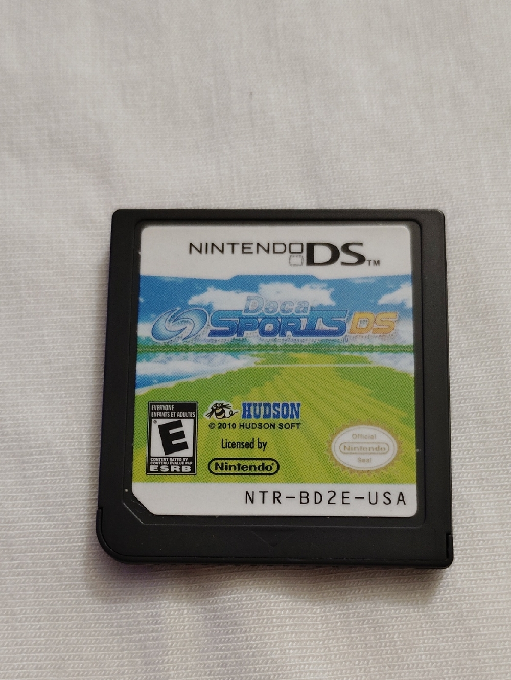 Nintendo DS Sports Game Card with Blue and Green Label